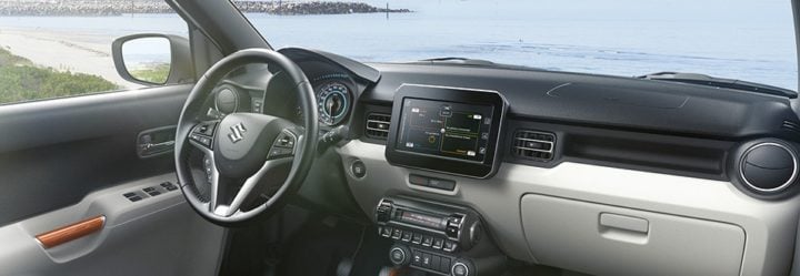 maruti ignis interior dashboard