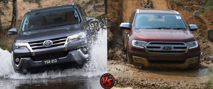 new toyota fortuner vs new ford endeavour images 1