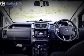 tata hexa test drive review images dashboard