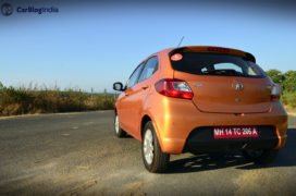 tata tiago vs maruti celerio vs hyundai grand i10 - tiago rear angle image