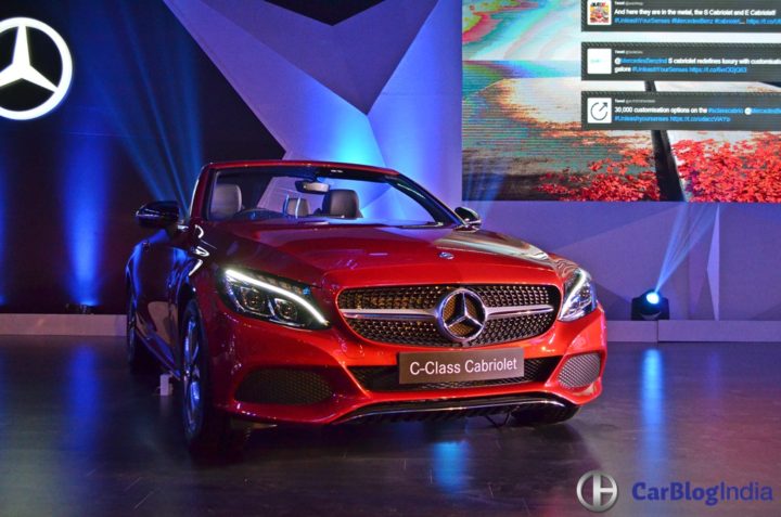 Mercedes C Class Cabriolet India Price Rs 60 lakh; Specifications, Images 2017-mercedes-benz-c-class-cabriolet-launch