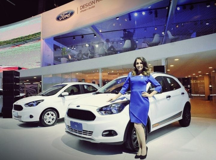 ford cars at auto expo 2018 - ford figo cross