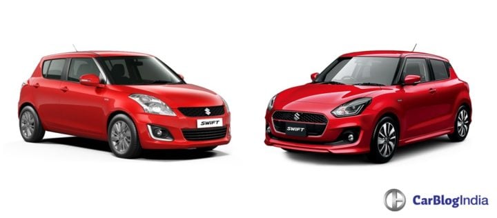 2017 Maruti Swift vs Old Model