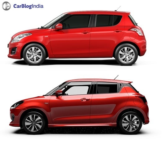 2017 Maruti Swift vs Old Model