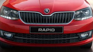 New skoda rapid official image front