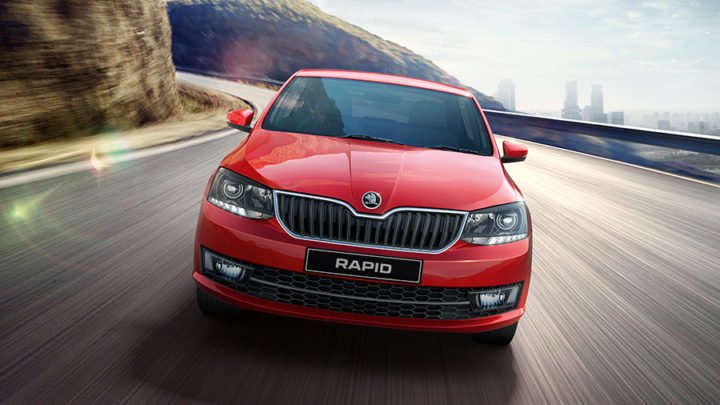 new-skoda-rapid-official-image-red-front-motion