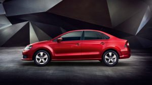 New skoda rapid official image red side