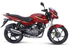 2017 Bajaj Pulsar 150 Dyno red side profile images