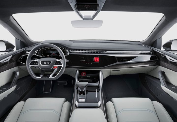 2017 audi q8 suv concept official image front dashboard