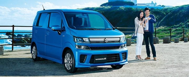 2017 suzuki wagon r blue front