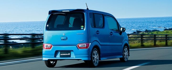 2017 suzuki wagon r blue rear