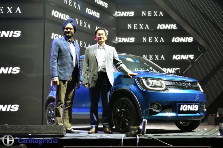 maruti suzuki ignis official launch image