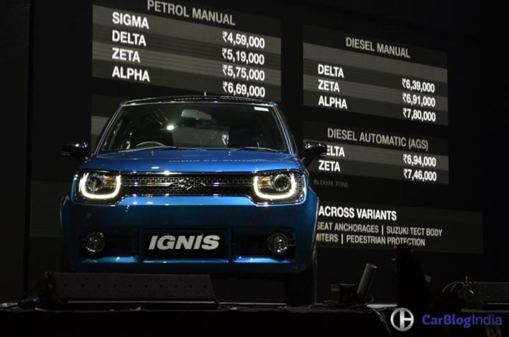 maruti suzuki ignis price - official launch image