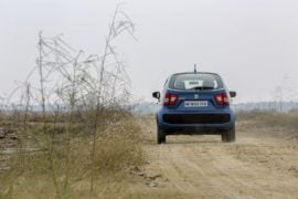 maruti ignis test drive review images rear action