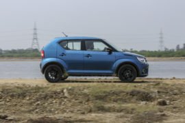 maruti ignis test drive review images side action