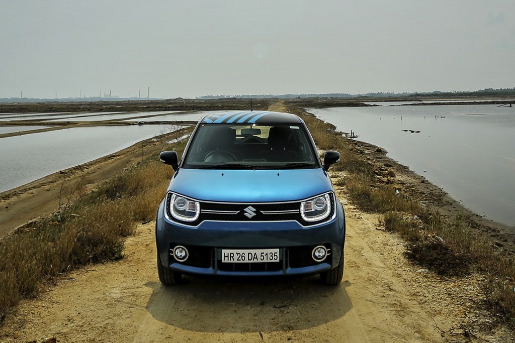 maruti ignis test drive review images front