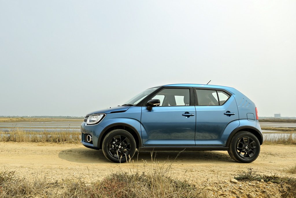 maruti ignis test drive review images side