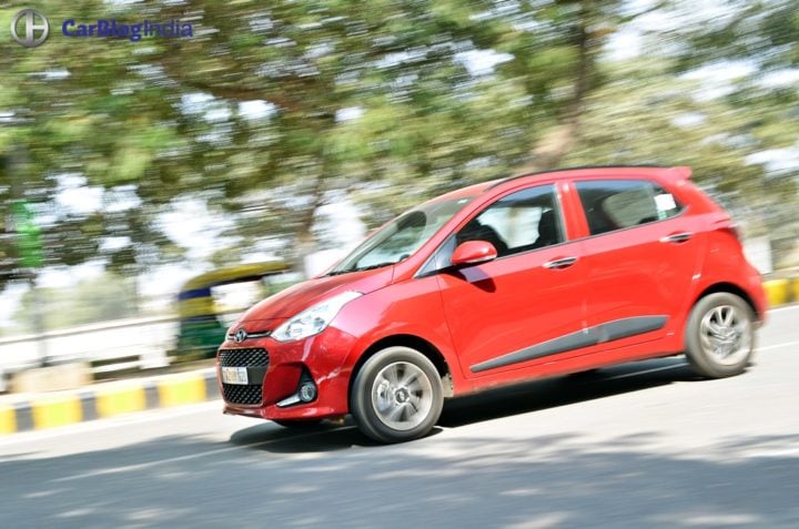 2017 hyundai grand i10 facelift test drive review action shot