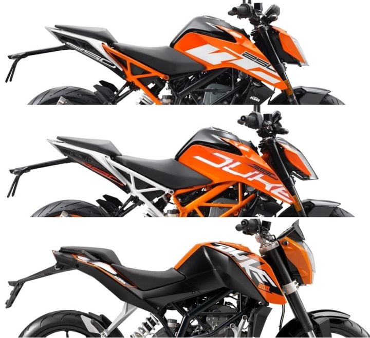 2017 ktm duke 250 vs duke 390 vs duke 200