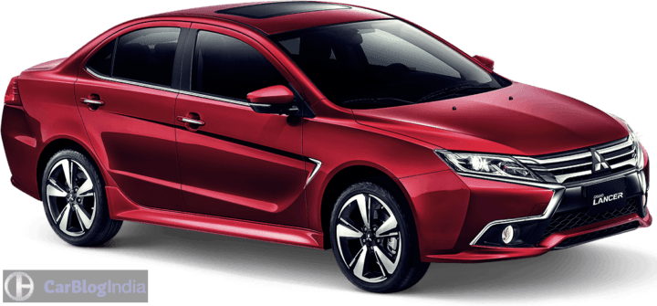 New 2017 Mitsubishi Lancer Grand Lancer Front Angle Image Red