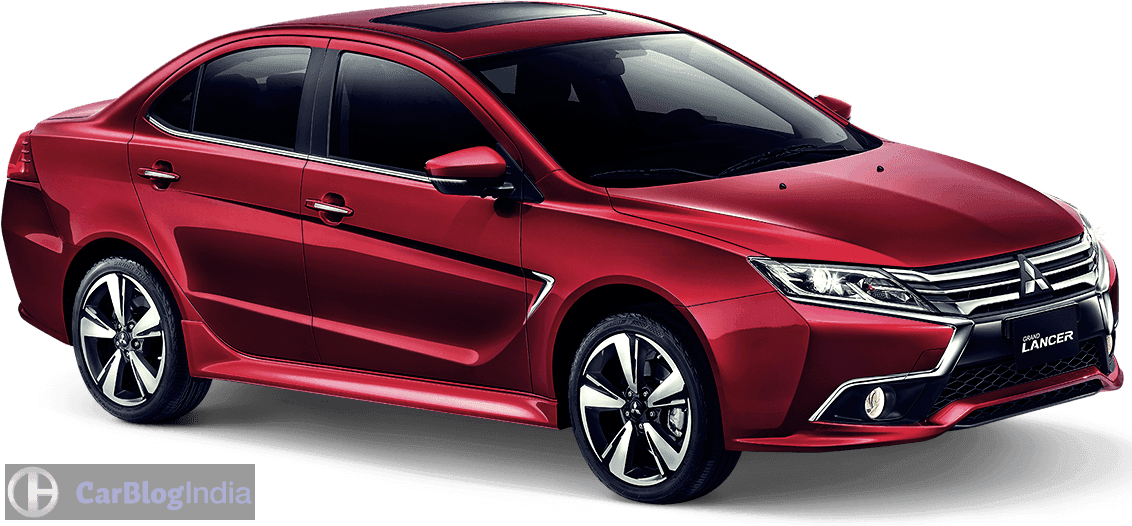 New 2017 Mitsubishi Lancer Grand Lancer Front Angle Image Red