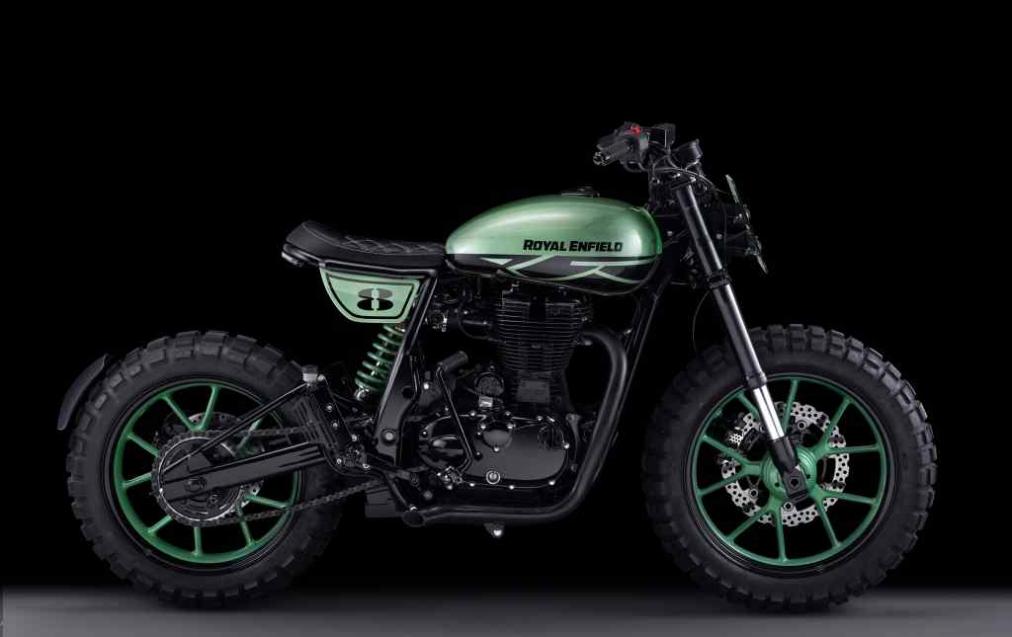 Royal Enfield Classic 500 Green Fly images side view