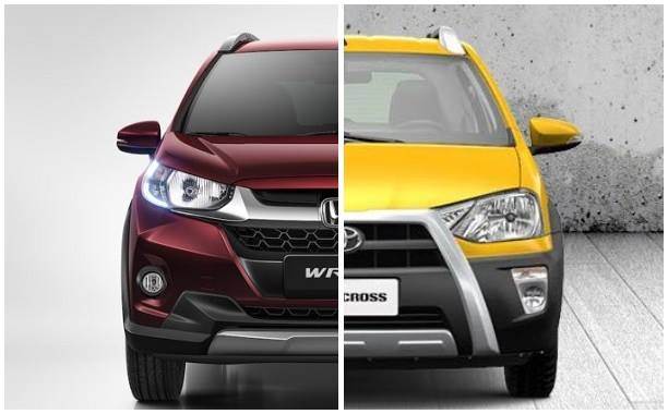 honda brv vs toyota etios cross comparison images