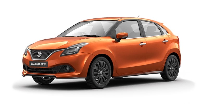 maruti baleno rs colour autumn orange