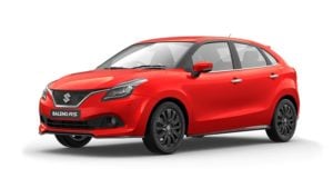 maruti baleno rs colour fire red