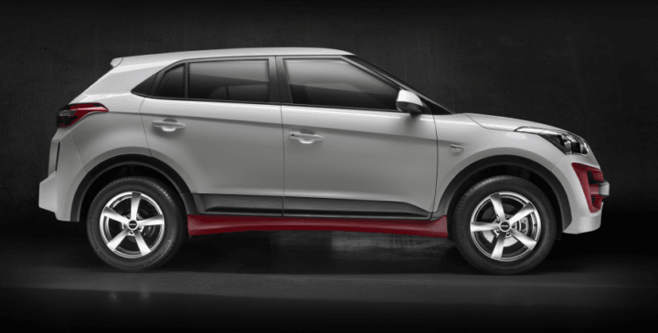 modified hyundai creta by dc design side