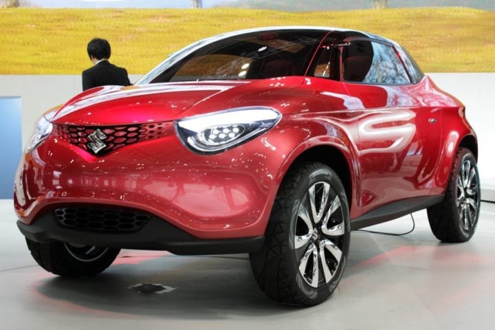 new maruti small car suzuki crosshiker concept images front angle