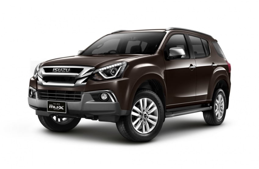 2017 isuzu mu x official image front angle