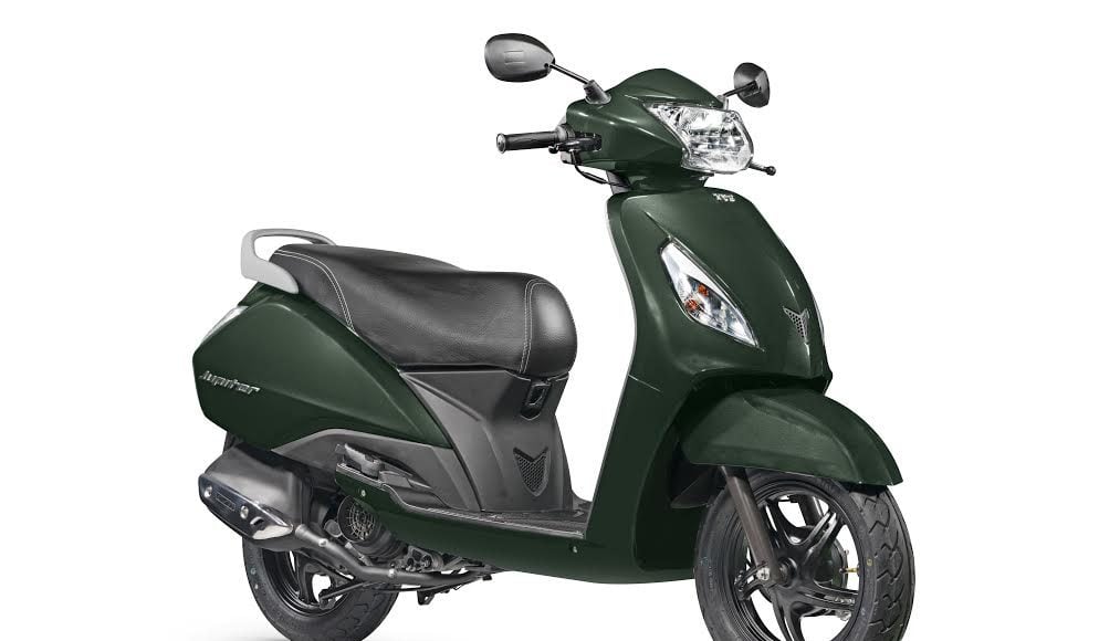 2017 tvs jupiter images jade green