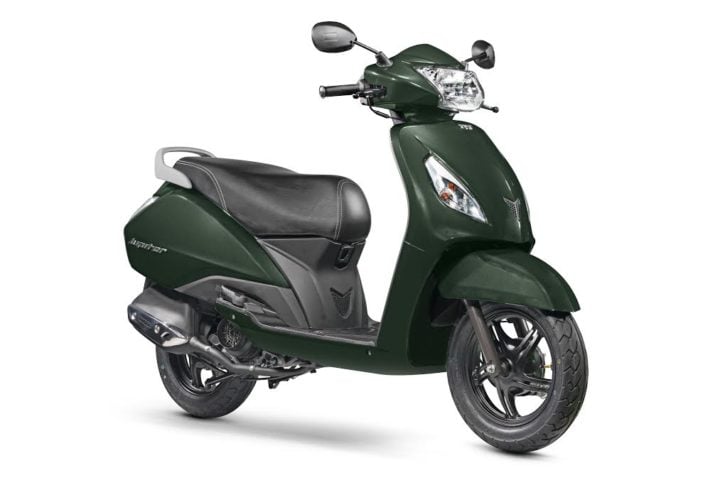 2017 tvs jupiter images jade green