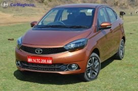 tata tigor test drive review images front angle