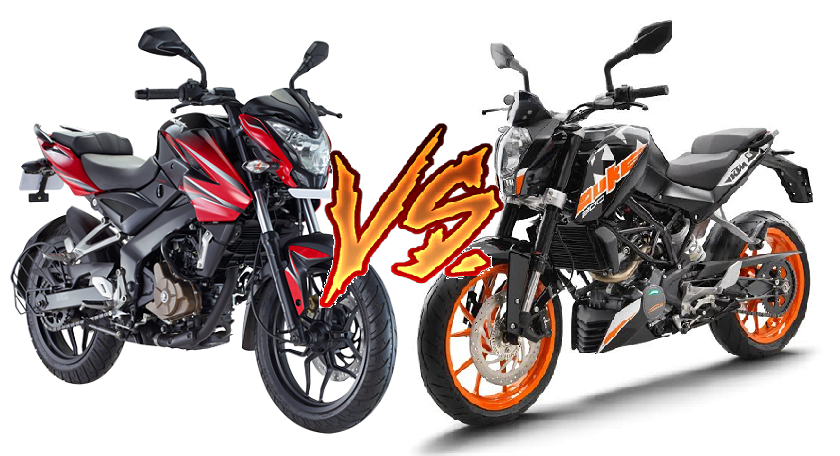 bajaj pulsar ns200 vs ktm duke 200