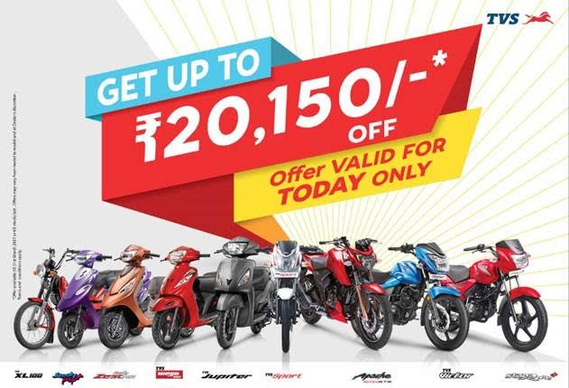 bs 3 two wheeler discounts tvs