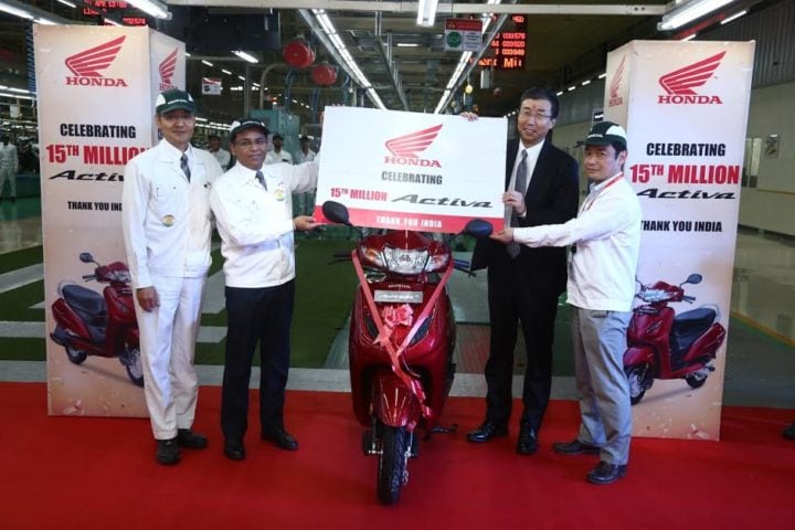 honda activa 15th million image