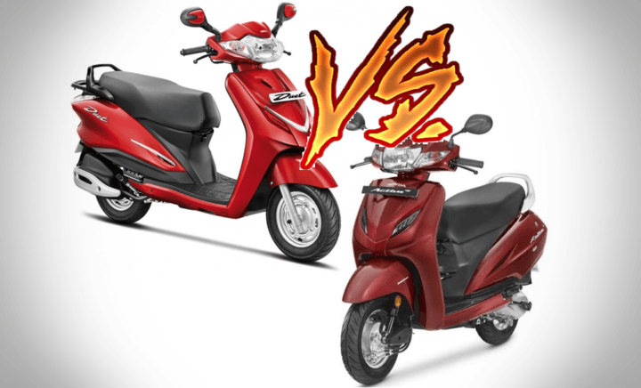 honda activa vs hero duet comparison