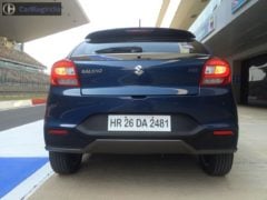 maruti baleno rs test drive review images rear