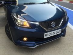 maruti baleno rs test drive review images front bumper