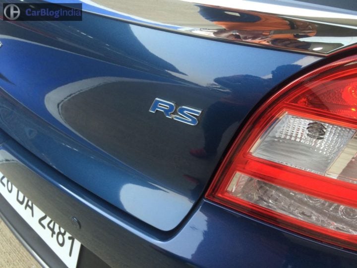 maruti baleno rs test drive review images rear badge