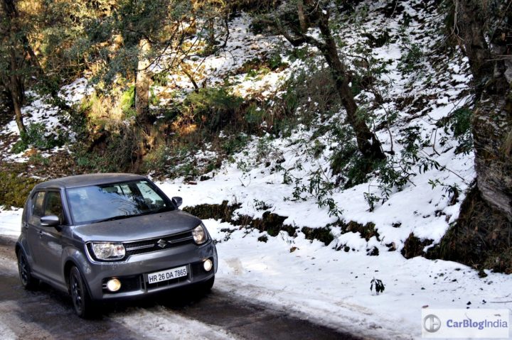 maruti ignis amt petrol review images front angle