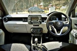 maruti ignis amt petrol review images interior