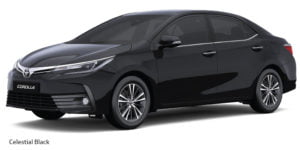 new toyota corolla altis 2017 colours celestial black