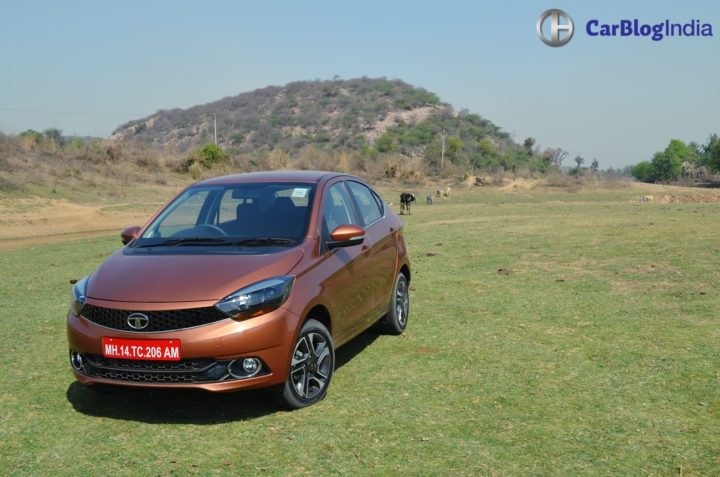 tata tigor front angle