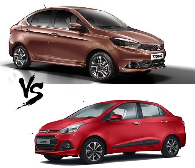 tata tigor vs hyundai xcent comparison