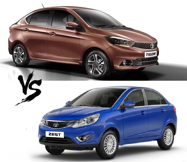 tata tigor vs tata zest comparison