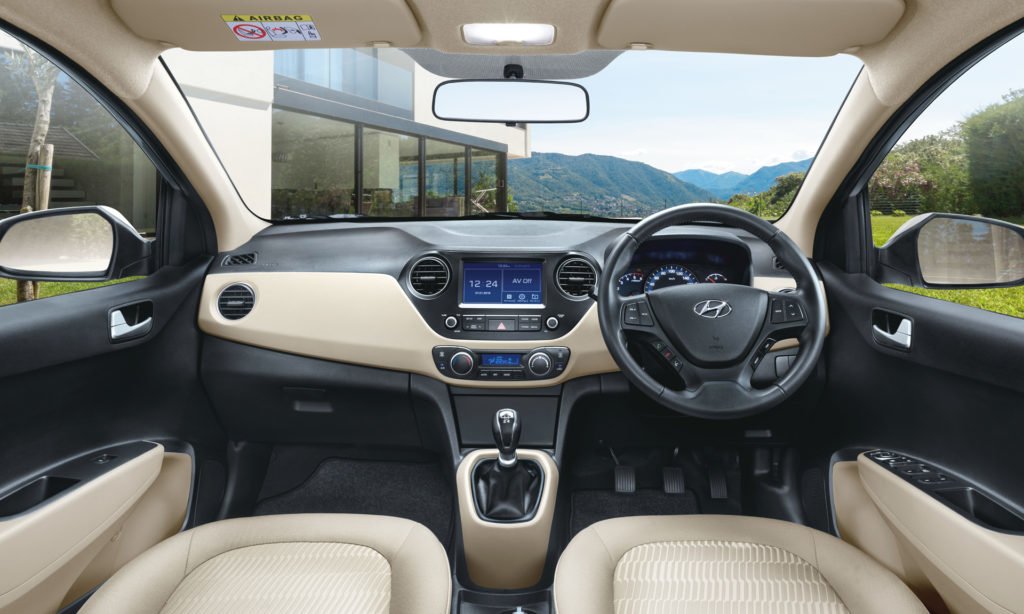 new look hyundai xcent 2017 interiors