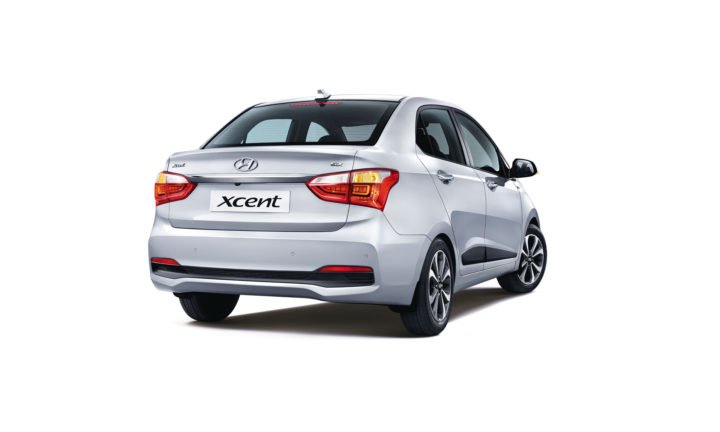 new look hyundai xcent 2017 rear angle